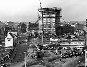 Plärrer in Nürnberg; Aufnahme: Sammlung Freunde der Nürnberg-Fürther Straßenbahn e.V.