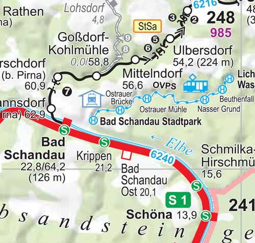 Bad-Schandau-karte