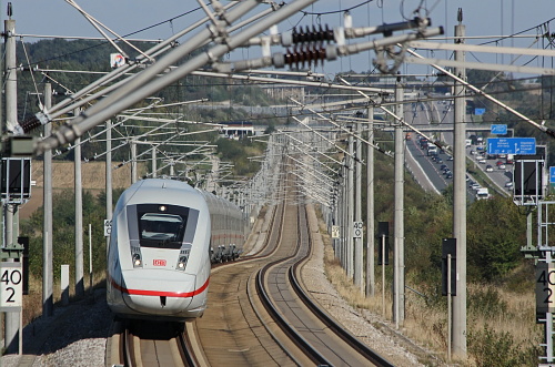 Der ICE 4 im Versuchsbetrieb zwischen Nurnberg und Ingolstdt. Foto Claus Weber Deutsche Bahn AG