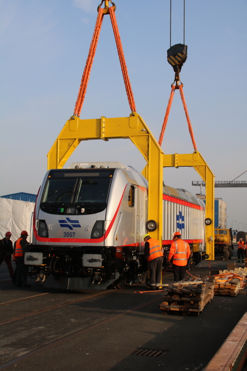 x20180409 2982 Bremen Neustadt Verladung TRAXX AC3 Israel