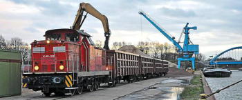 x350 Erster Gueterzug auf TWE Nordstrecke nach vier Jahren Test mit 200 Tonnen Schotter image 630 420f wn Kopie