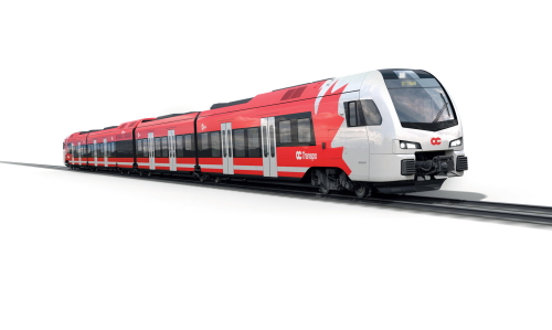 x5Stadler FLIRT train for Ottawa Trillium Line