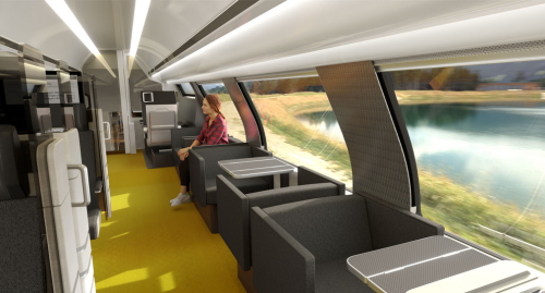 x5csm 220509 Alstom Zug Innenraum Sitzgruppen mit anschließender Treppe Quelle Alstom Advanced Design Styling 2434x1310 a11e256c94