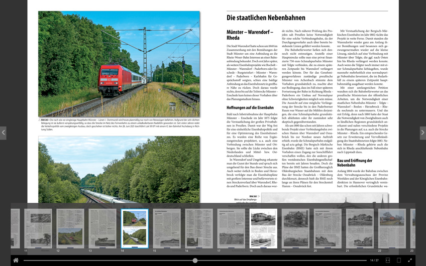 Eisenbahnchronik Münsterland: Klick ins Buch