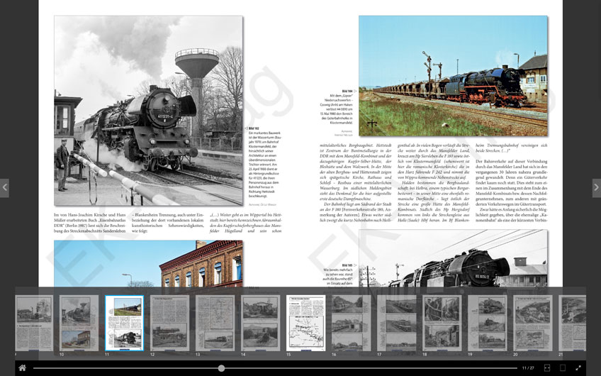 Eisenbahnchronik Mansfelder Land: Klick ins Buch