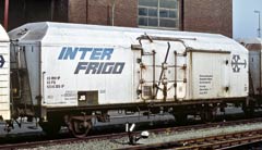 Interfrigo-Wagen mit GFK-Aufbau; Foto: Harals Westermann