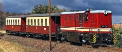 Die L45H 199 018 am 13. April 2013 im Einsatz auf der ­Zittauer ­Schmalspurbahn; Foto: Sven Geist