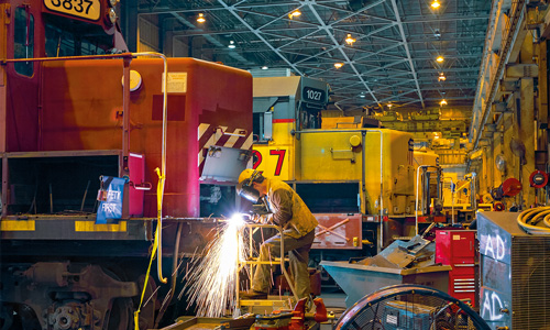 Zu Besuch im UP-Diesel-Shop Eienbahn-Kurier