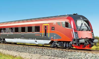 Steuerwagen des Railjet von Roco