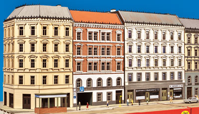 Beeindruckend ist das Stadthaus-Ensemble, das Kai Brenneis (MKB) zur Spielwarenmesse präsentierte.