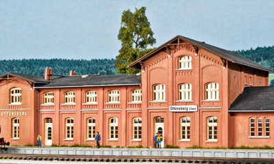 Vampisol für H0: Bahnhof Ottersberg an der Strecke Hamburg—Bremen