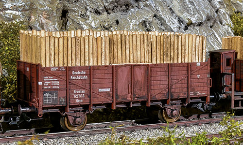 Grubenholzladungen für O-Wagen