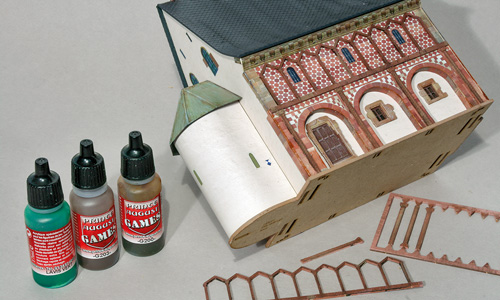 Eine Klosterhalle als Kapelle - H0-Bausatz von Busch